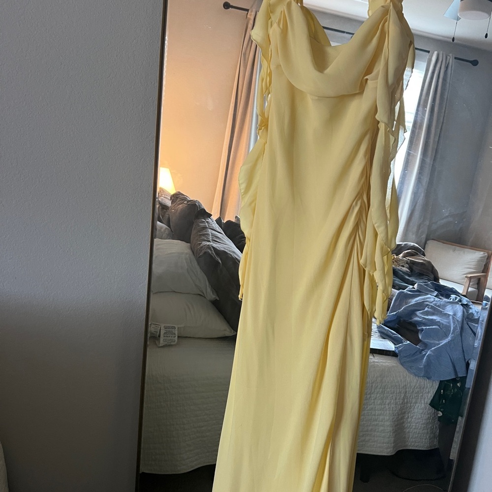 Princess Polly Yellow bridesmaid dress